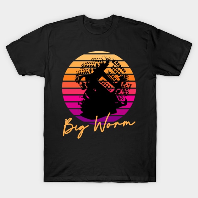 Big Worm Retro T-Shirt by sopiansentor8